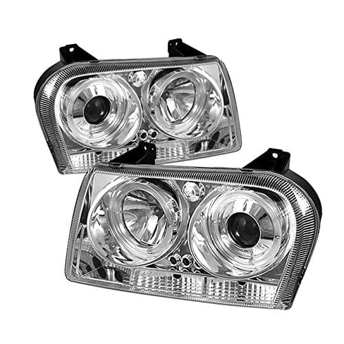 Spyder Auto :: PRO-YD-C305-HL-C Chrysler 300 05-08 Projector Headlights - LED Halo - LED ( Replaceable LEDs ) - Chrome - High H1 (Included) - Low 9006 (Not Included)