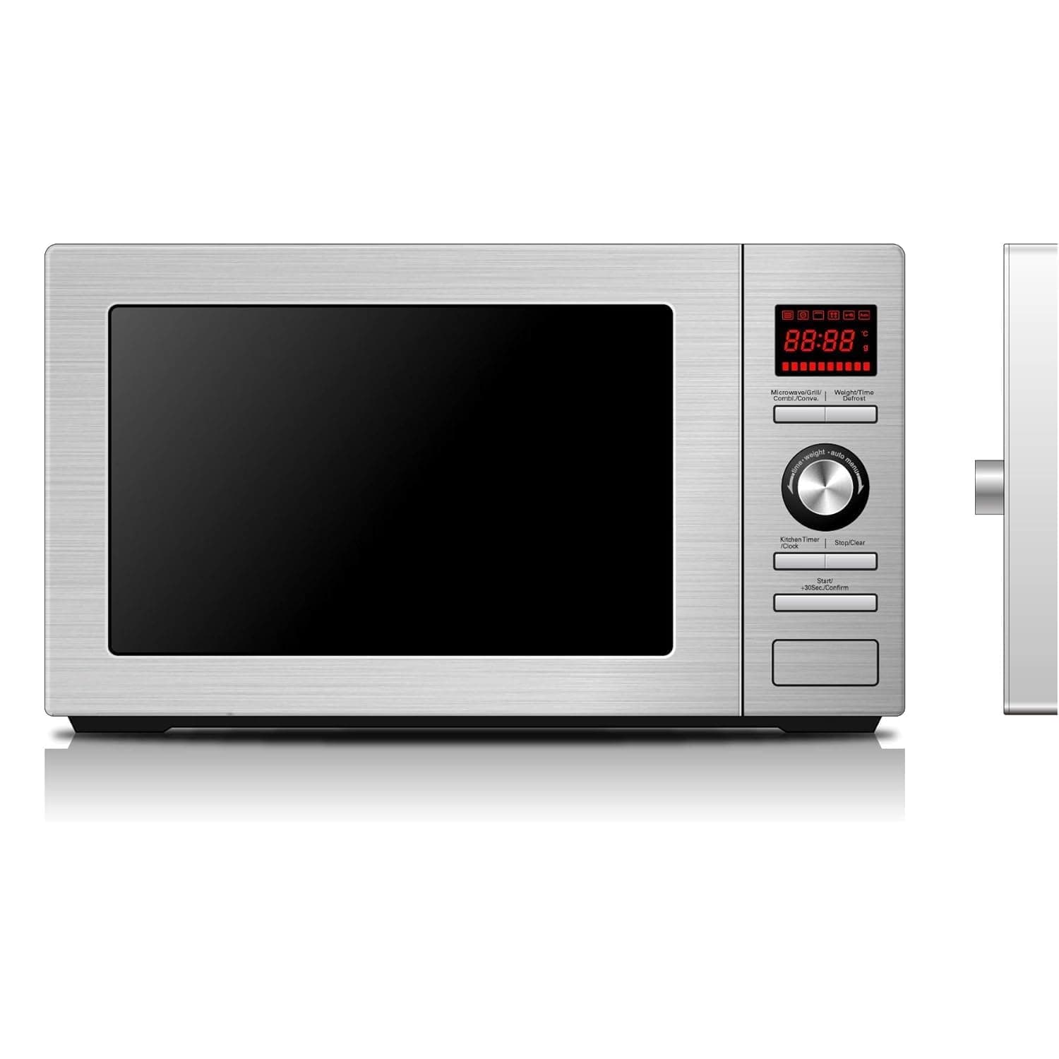 Baumatic25L Freestanding Microwave Oven With Grill Stainless Steel Model BMEMWFS25SS (AE) - 2 Years Warranty