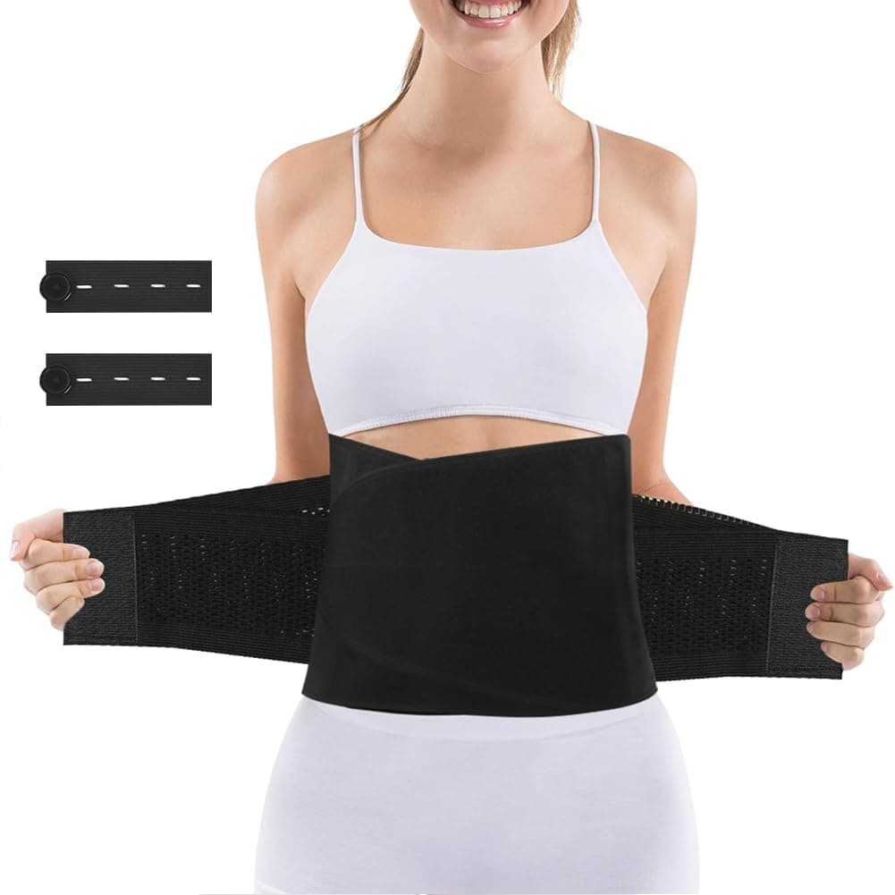 ACWOO Polyester Postpartum Belly Wrap,C Section Recovery Belt,Postpartum Support Belly Belt,Abdominal Binder After pregnancy Postpartum Belly Band,Tummy Girdle Corset Body Shaper,Waist Trainer Belts