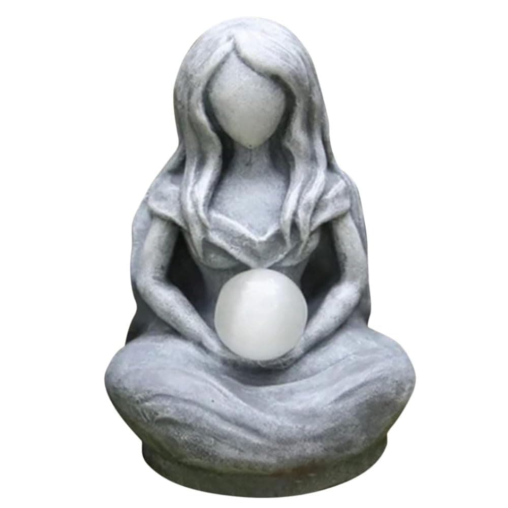 Moon Goddess Resin Statue - Suitable for Home, Altar, Living Room, Bedroom, Office Decoration
