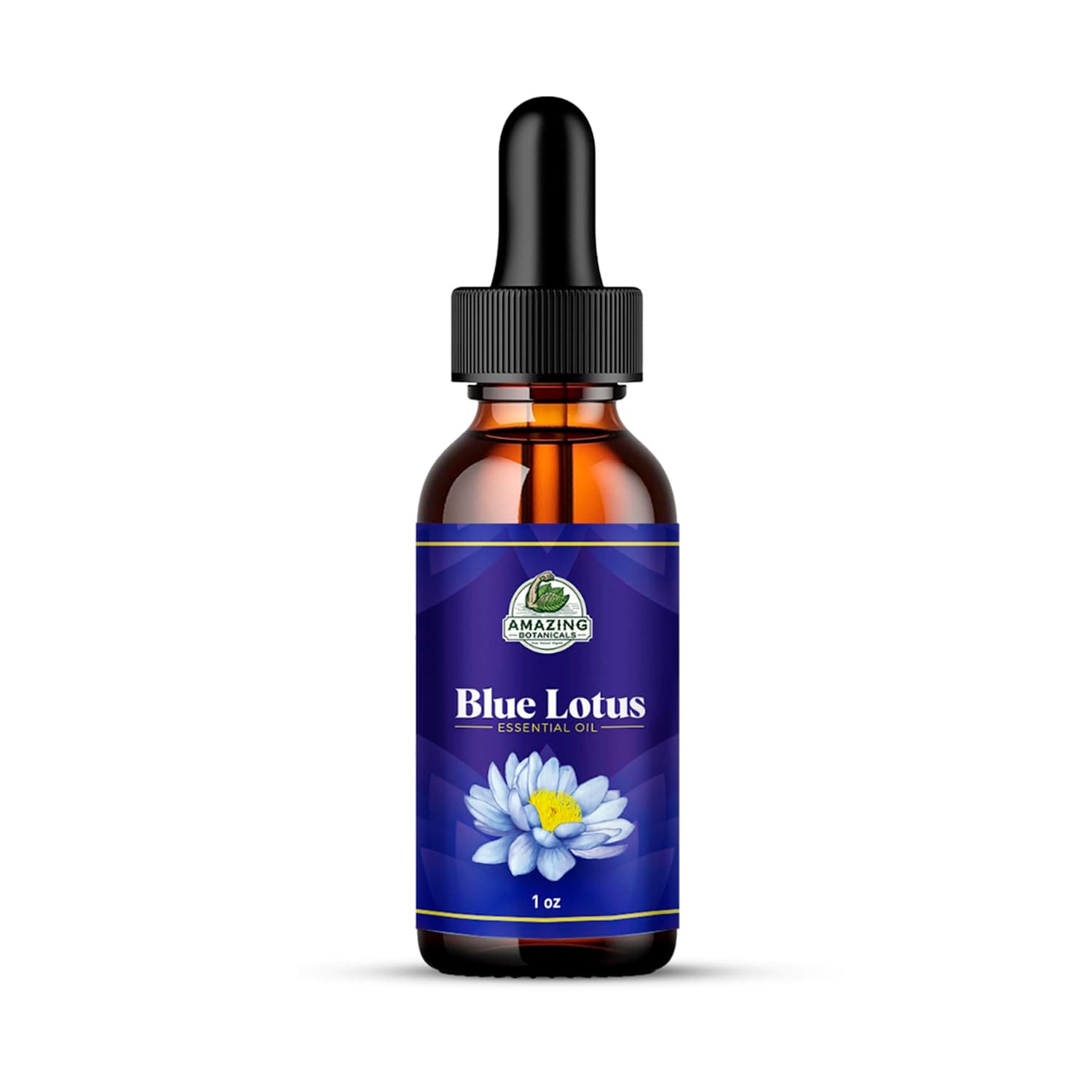 Blue Lotus Essential Oil | Premium Therapeutic Grade | for Aromatherapy, Diffuser, Skin, Soaps, Lotions & Candles | Vegan & Cruelty Free, Undiluted Essential Oil (30ml/1oz, Blue Lotus)