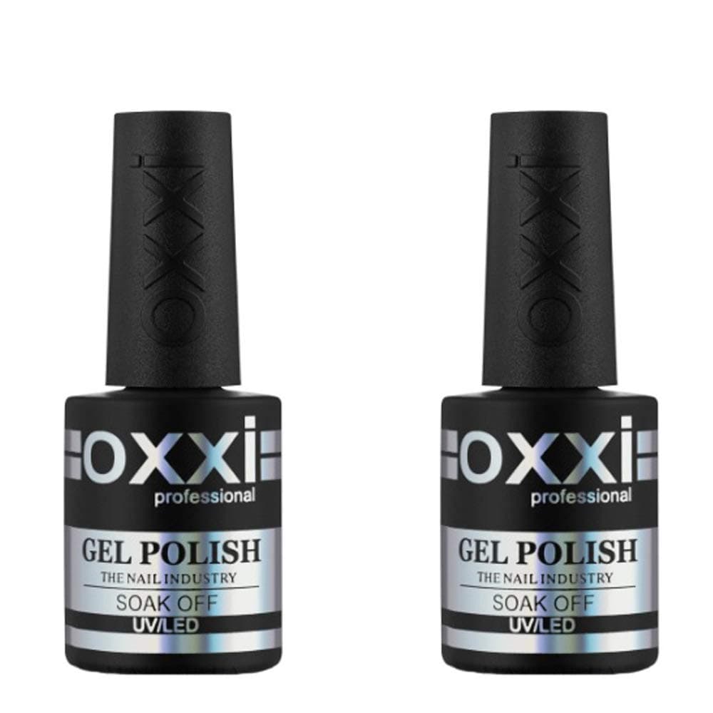 OXXI Professional BEST SET 2in1 BASE Rubber Camouflage Cover 8ml. (0.27oz) + TOP No-Wipe 8ml. no sticky layer (0.27oz) Gel LED/UV Nail Polish Coat Soak Off Original. (Base Cover 7 + Top No-Wipe)