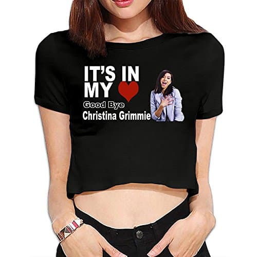 KToops Womens Good Bye Christina Grimmie Exposed Navel T Shirts Tees Short Sleeve