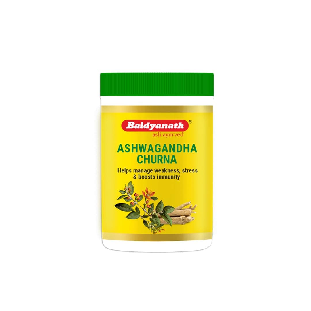 Baidyanath Ashwagandha Churna - Helps Boost Energy - 100g (Pack of 2)