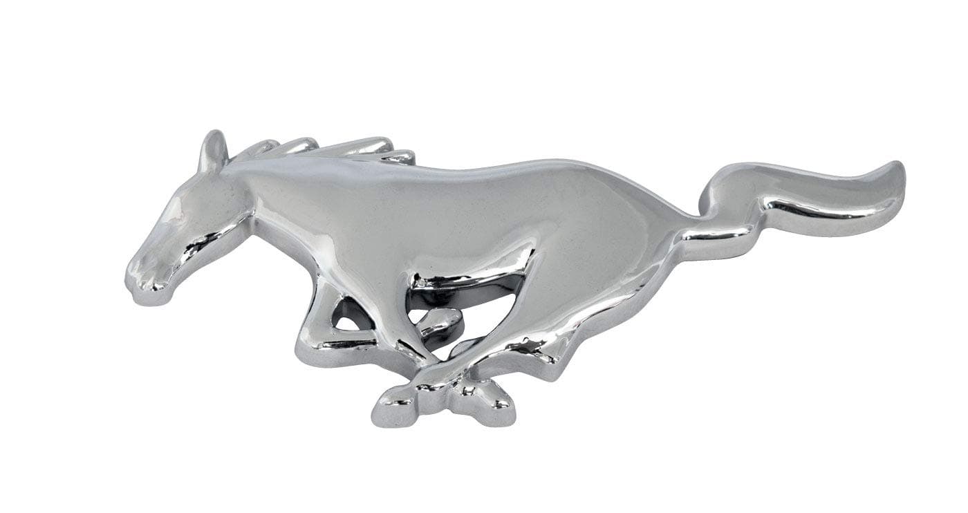 Mustang Chrome Running Horse Pony 3" Emblem Dash Fender Trunk