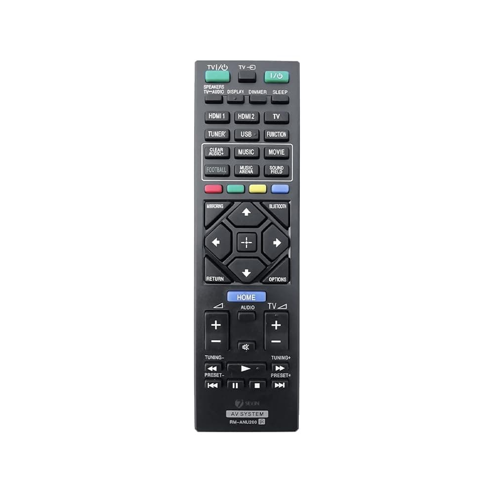7SEVEN® Compatible for Sony AV System Remote Control RM-ANU200 Model Suitable for Sony Receiver System HT-IV300 Model