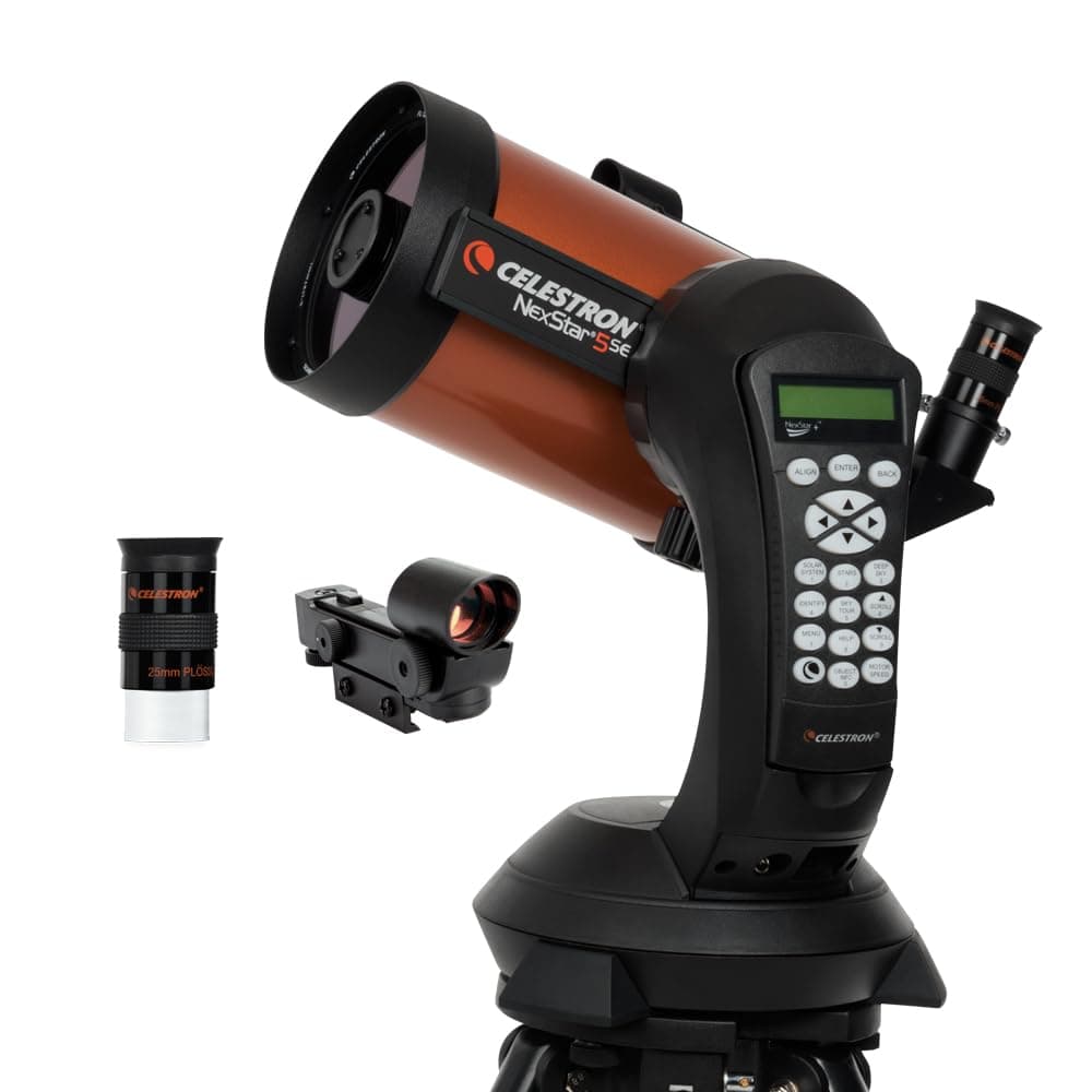 NexStar 5SE Computerized Telescope – 5-Inch Schmidt-Cassegrain Optical Tube – Fully Automated GoTo Mount with SkyAlign – Ideal for Beginners and Advanced Users – 40,000+ Object Database