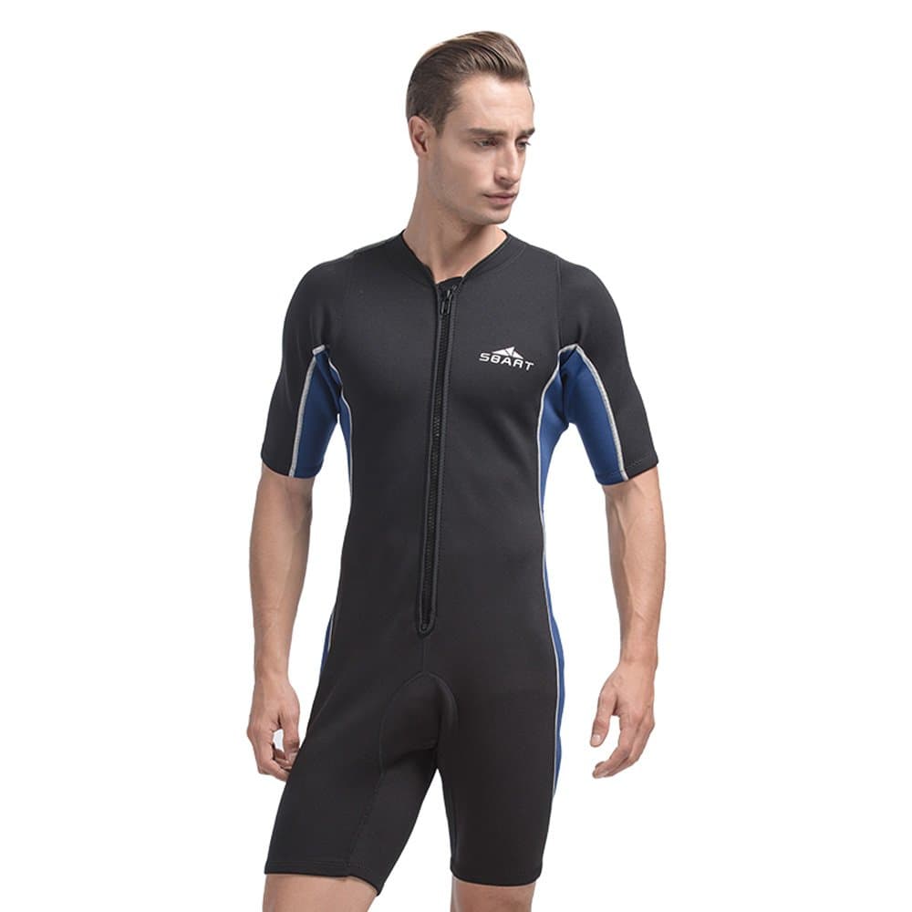 Unisex Short Sleeve 2MM Neoprene Wetsuit Men for Surfing One Piece Triathlon Scuba Diving Spearfishing Wetsuit Women Surfing