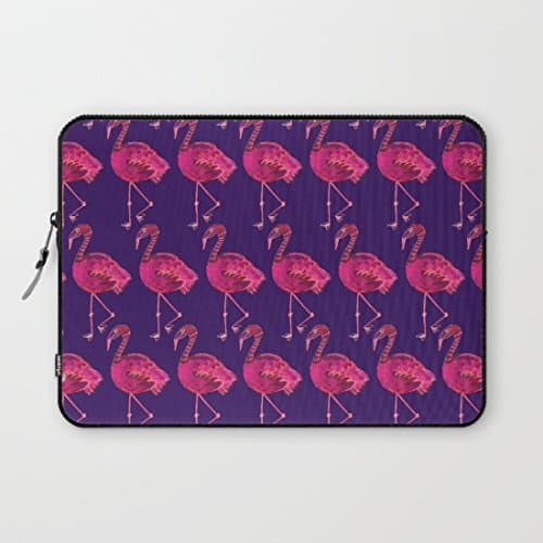 Longdong 13 Inches Flamingo Computer Case Bag Slim Waterproof Neoprene Laptop Sleeve for MacBook Pro / Laptops / Notebook