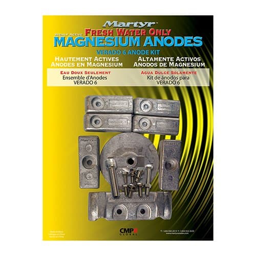 Martyr CMVERADO6KITM Magnesium Anoden Kit Mercury Verado 6
