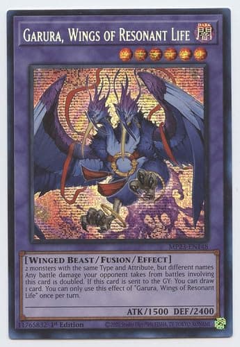 Garura, Wings of Resonant Life - MP23-EN148 - Prismatic Secret Rare - 1st Edition