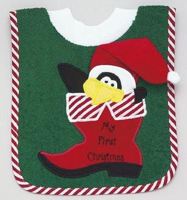 My First Christmas Pullover Bib by Mullins Square