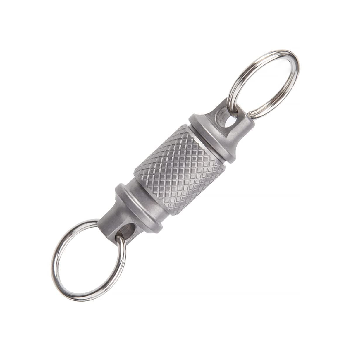 Titanium Alloy Key Chain, Detachable Quick Release Key Ring, Heavy Duty Car Keychain Holder Clip, 360 Degree Rotation Buckle Pull Apart Auto Pendant Keyring Universal for Men Women