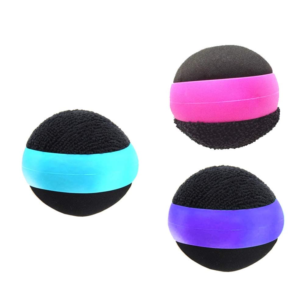 3 Pack Dual Sided Touch Screen Glass Cleaner Cleaning Ball for iPad/Tablet/Smart Phone/Laptop/Computer/TV/Monitor Blue+Rose red+Purple