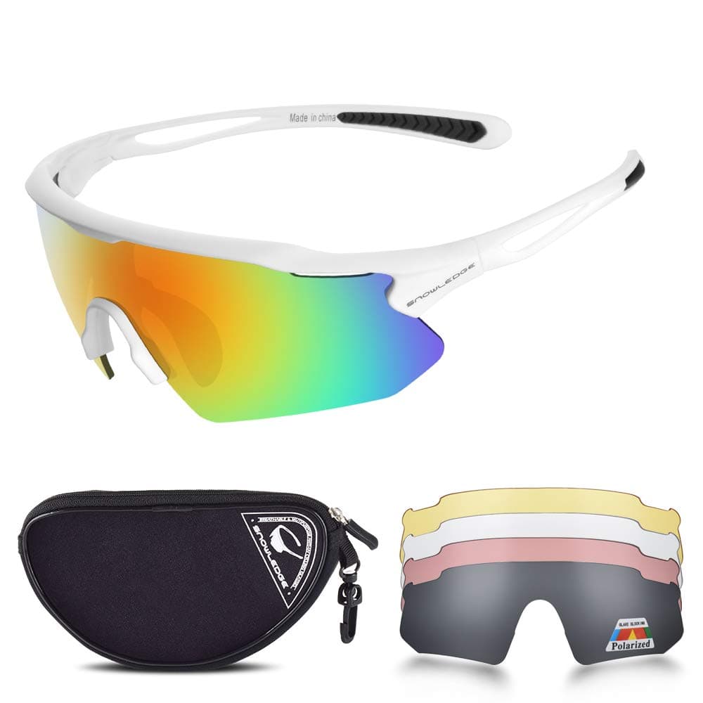Cycling Glasses, TR90 Unbreakable Frame Polarized Anti-UV400 Sports Sunglasses