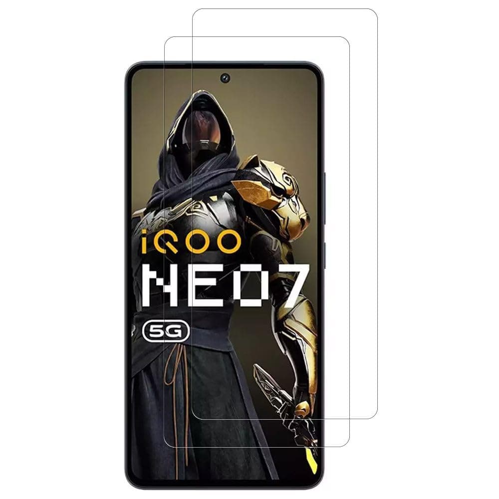 Profones Screen Protector For vivo iQOO Neo 7, Tempered Glass Film, 2-Pack