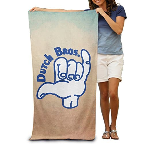 Quick Dry Dutch Bros. Coffee Beach Blanket -multifunctional Blanket:Suit For Swimming,backpacking,sports,camping,picnic Etc - Large Microfiber Travel Towel - 80cm130cm