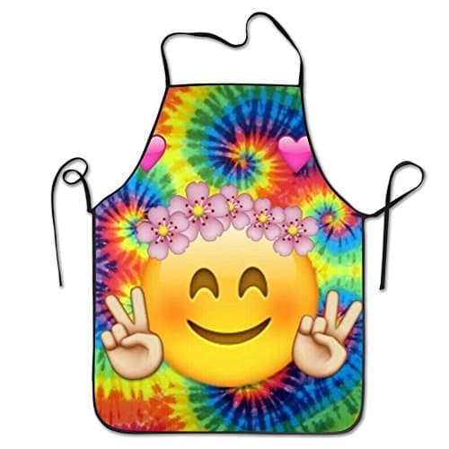 Emoji Emotion Say Yeah Personalized Waist Adjustable Durable Apron Unisex Kitchen Cooking Comfortable Apron Grill Cooking Baking Crafting Chef Apron Commercial Restaurant Apron