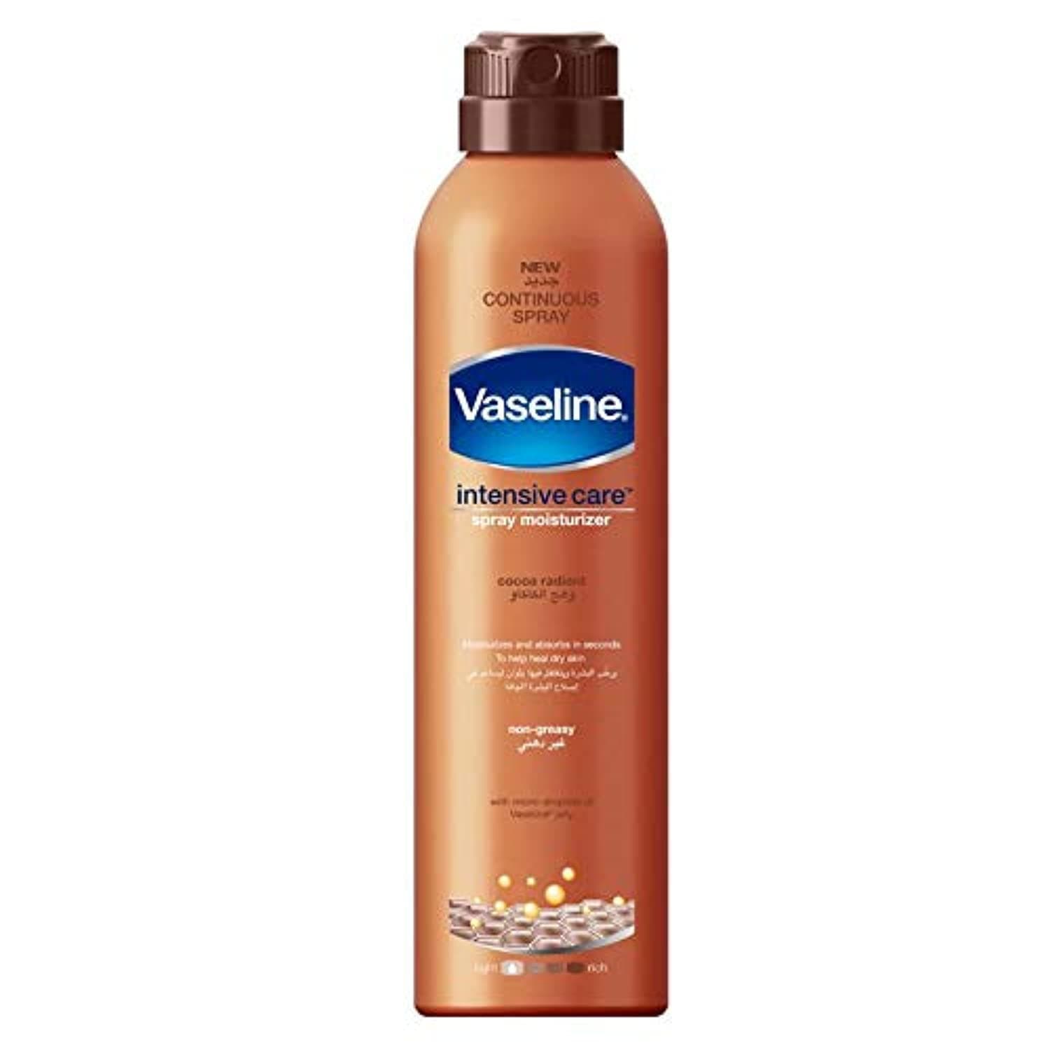 Vaseline Body Spray Cocoa Radiant, 190g