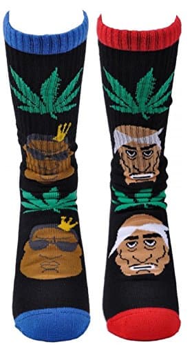 East Coast West Coast Biggie & 2pac Crew Socks