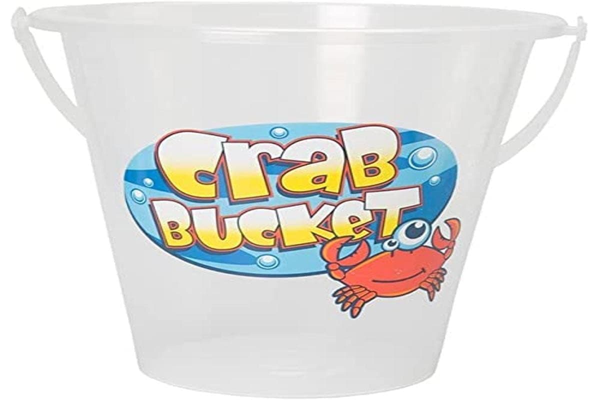 Yello Extra Large Clear, Beach Bucket for Crabs and Small Wildlife, Transparent BU1204