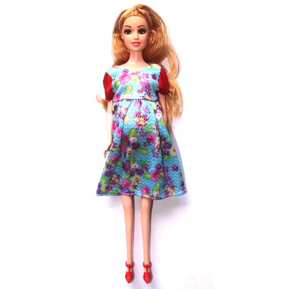 Colorful Real Pregnant Doll Have a Baby in Her Tummy Mom Doll