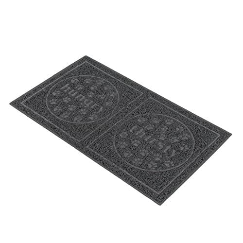 Cavalier Pets Small Cat Mat 21 by 12 Inches, Silicone Non-Slip Absorbent Cat Food Mat for Small Food Bowls, Waterproof Easy to Clean, Unique Design