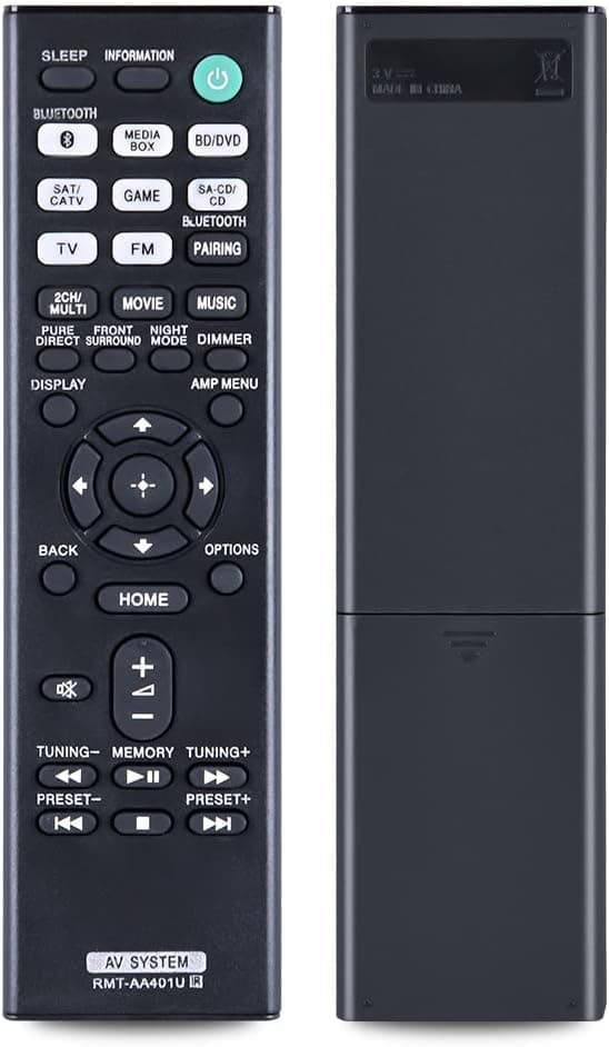 New RMT-AA401U Replacement Remote Control Compatible for Sony AV Receiver STR-DH190 STRDH190 STR-DH590 STRDH590 STR-DH790 STRDH790 149337011