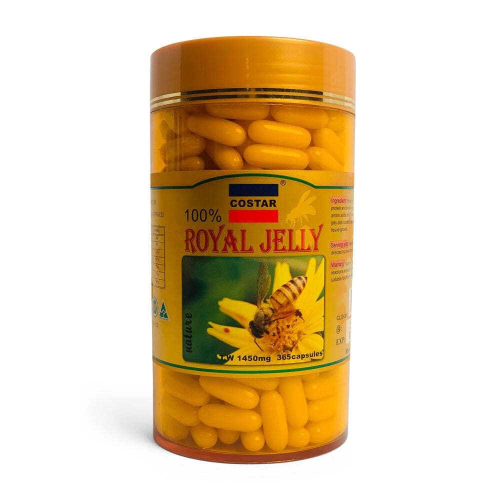 Royal Jelly Supplement 1450mg – 365 Capsules – Rich in Nutrients for Vitality and Well-being – Made in Australia