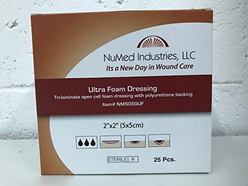 NuMed Ultra Foam Dressing 2x2 25/Box