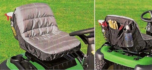 SEAT CUSHION COVERS TRACTOR WITH HANDY POCKETS - SIZE LARGE