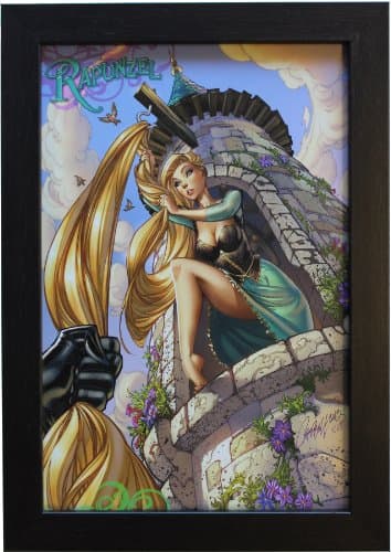RAPUNZEL ~ 10" X 15" ART PRINT by J. SCOTT CAMPBELL - FAIRYTALE FANTASIES (2014)