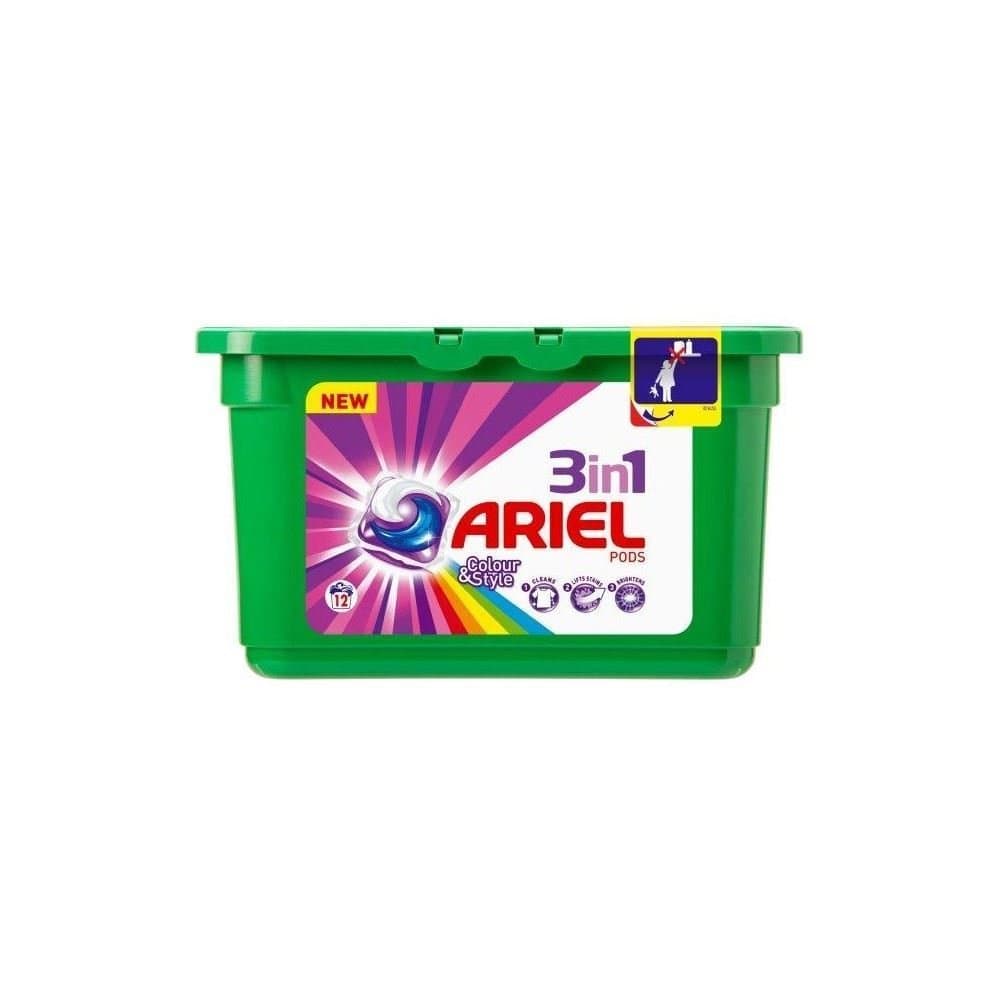 Ariel 3in1 Pods Colour & Style - 12 Washes (12)