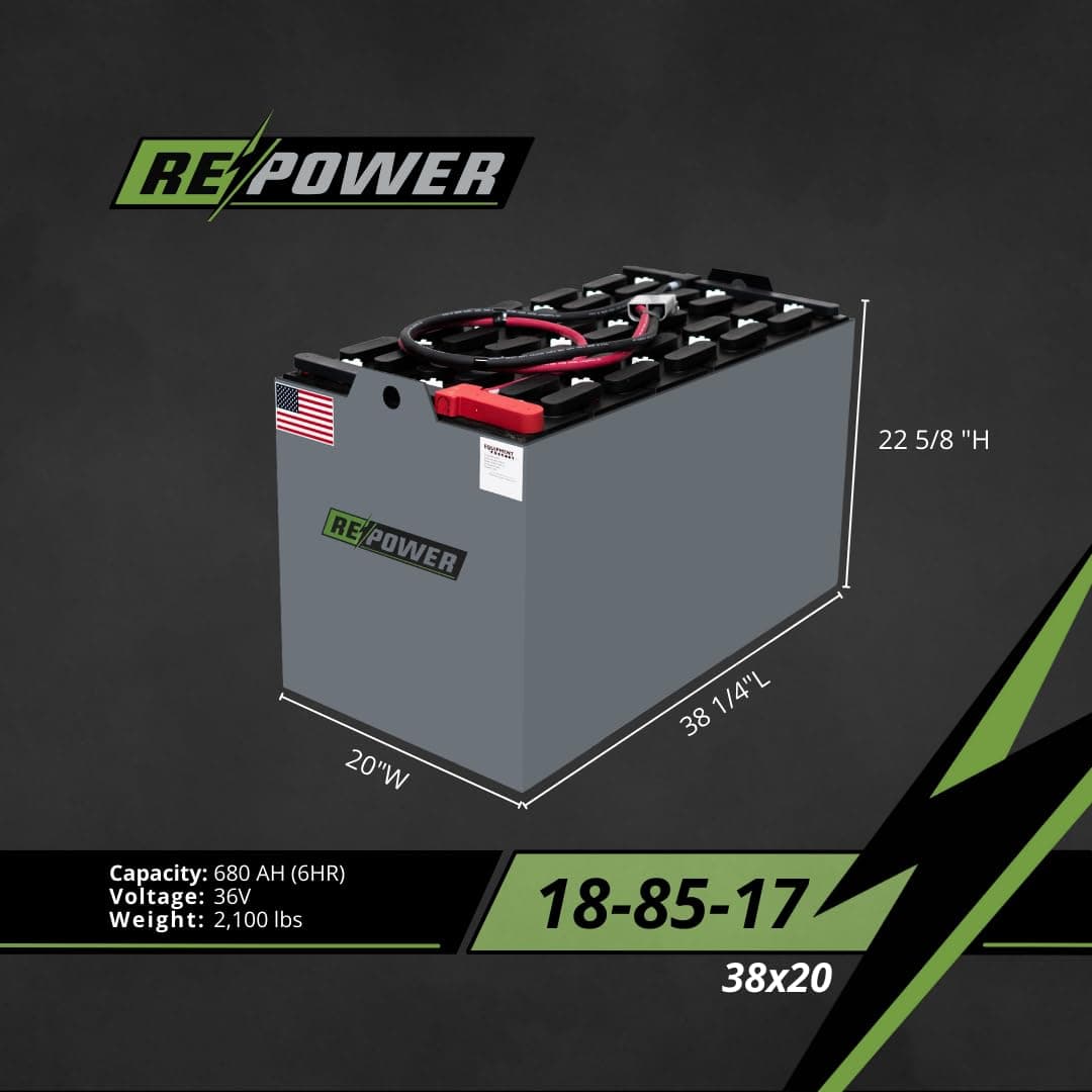 reconditioned 18-85-17 Electric Forklift Battery 36V