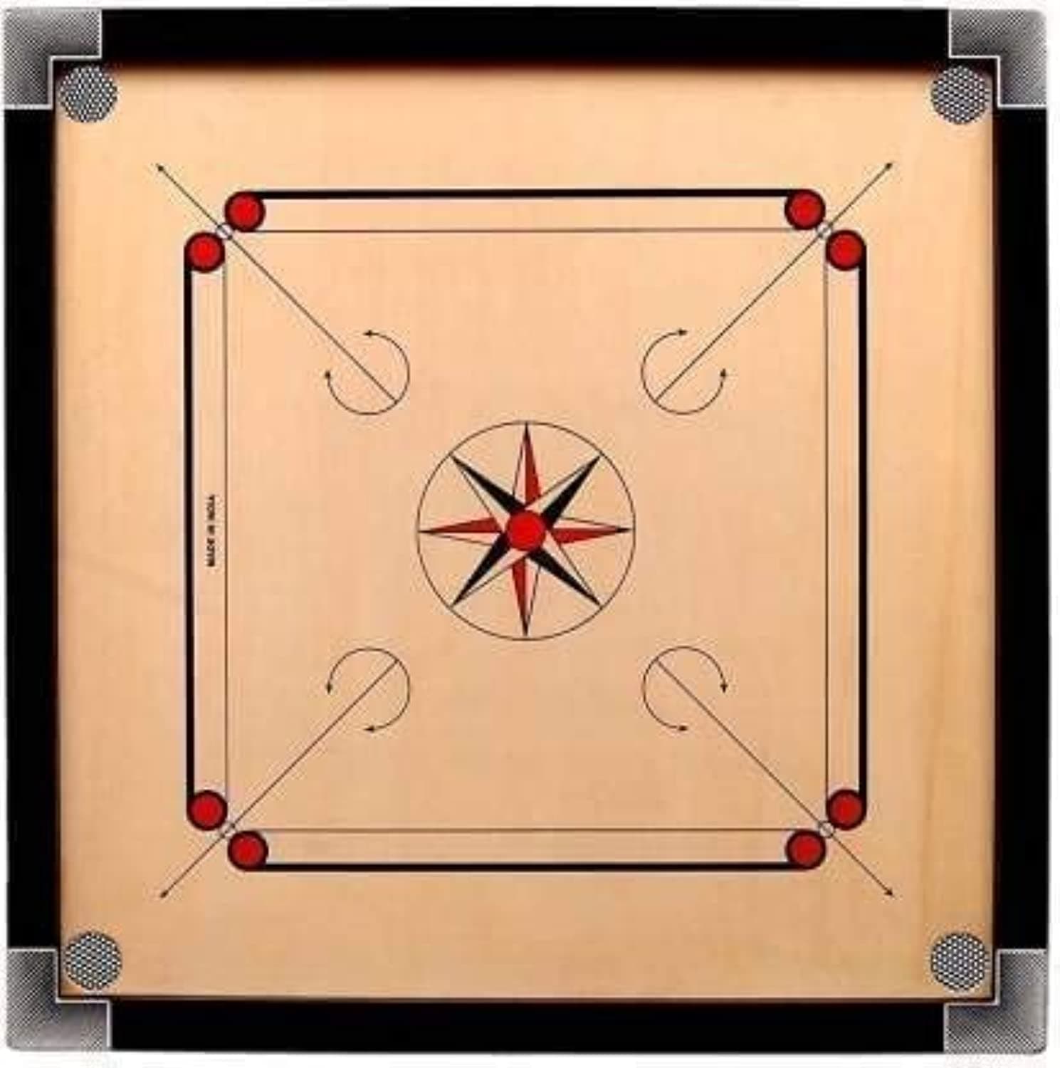 Carrom Board Indoor Board Game Wooden Carrom board with Wooden coins (36×36")