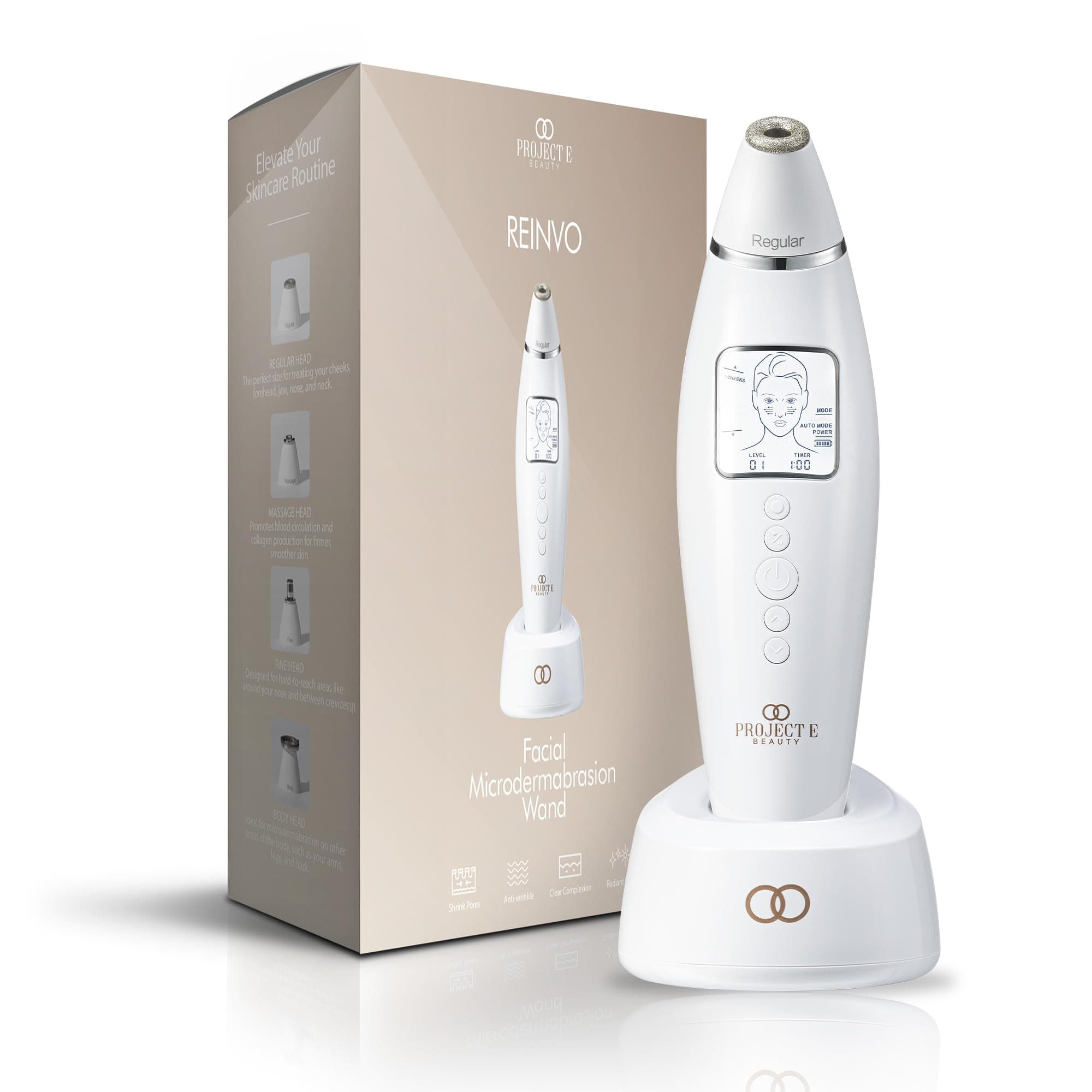 Reinvo Facial Microdermabrasion Wand by Project E Beauty