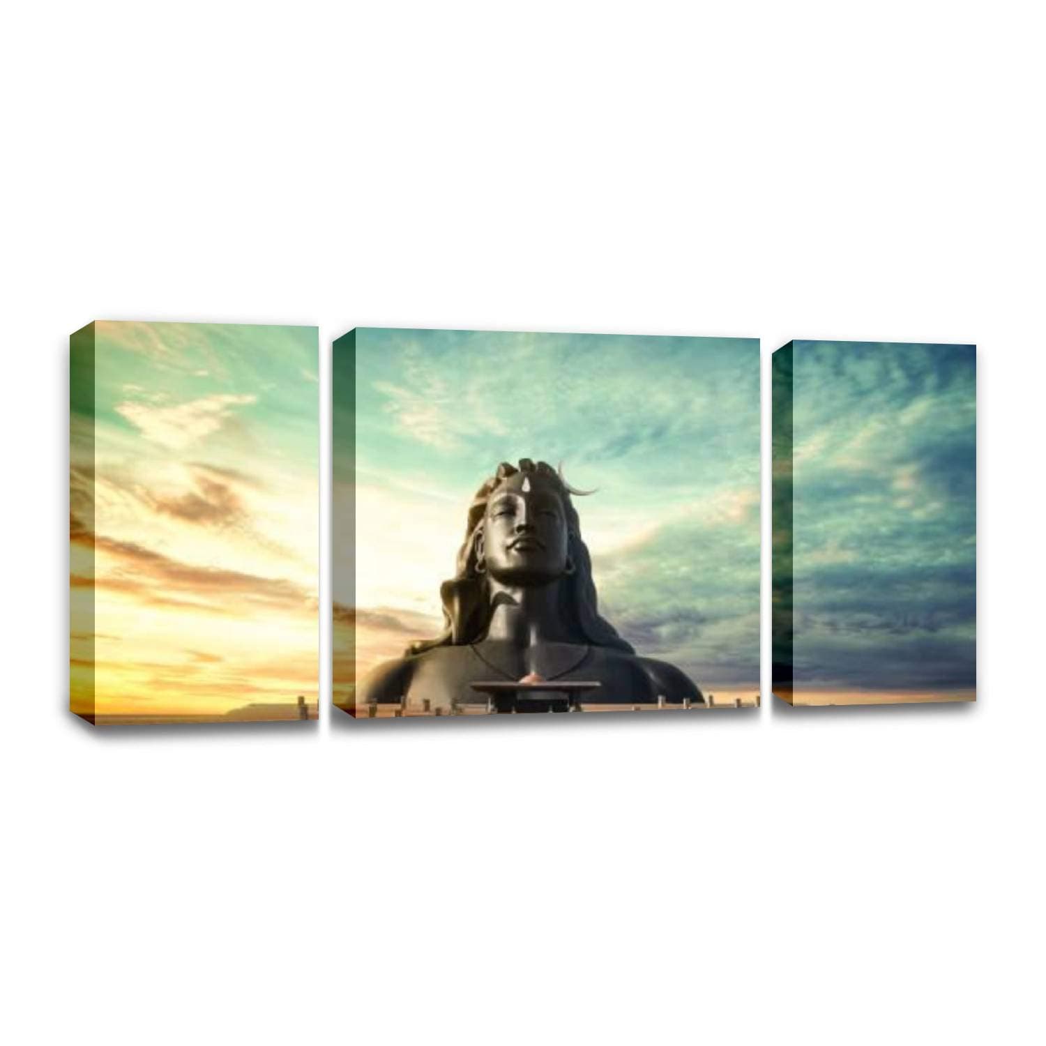 adiyogi statue,coimbatore image adiyogis and Wall Decor Print on Canvas Modern Artwork Living Room Bedroom Painting Art Wall