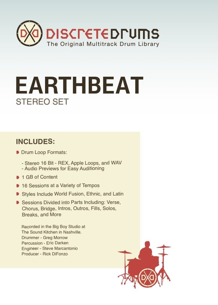 Sonoma Wire Works DDEBSTEREO Discrete Drums Earth Beat Stereo Set