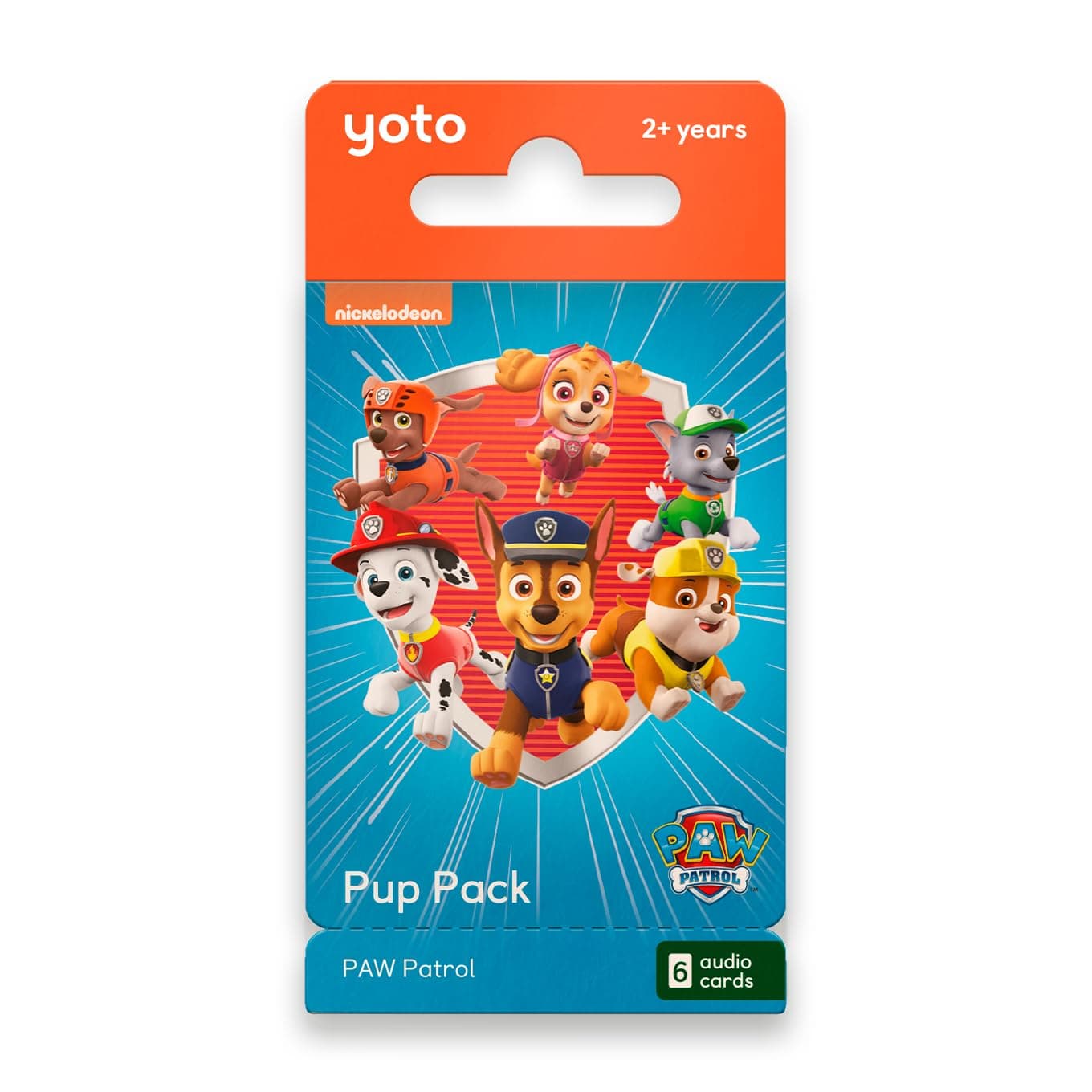 Yoto PAW Patrol: Pup Pack – 6 Kids Audio Cards for Use with Player & Mini All-in-1 Audio Device, Educational & Screen-Free Listening with Fun Stories for Playtime, Bedtime & Travel, Ages 2+