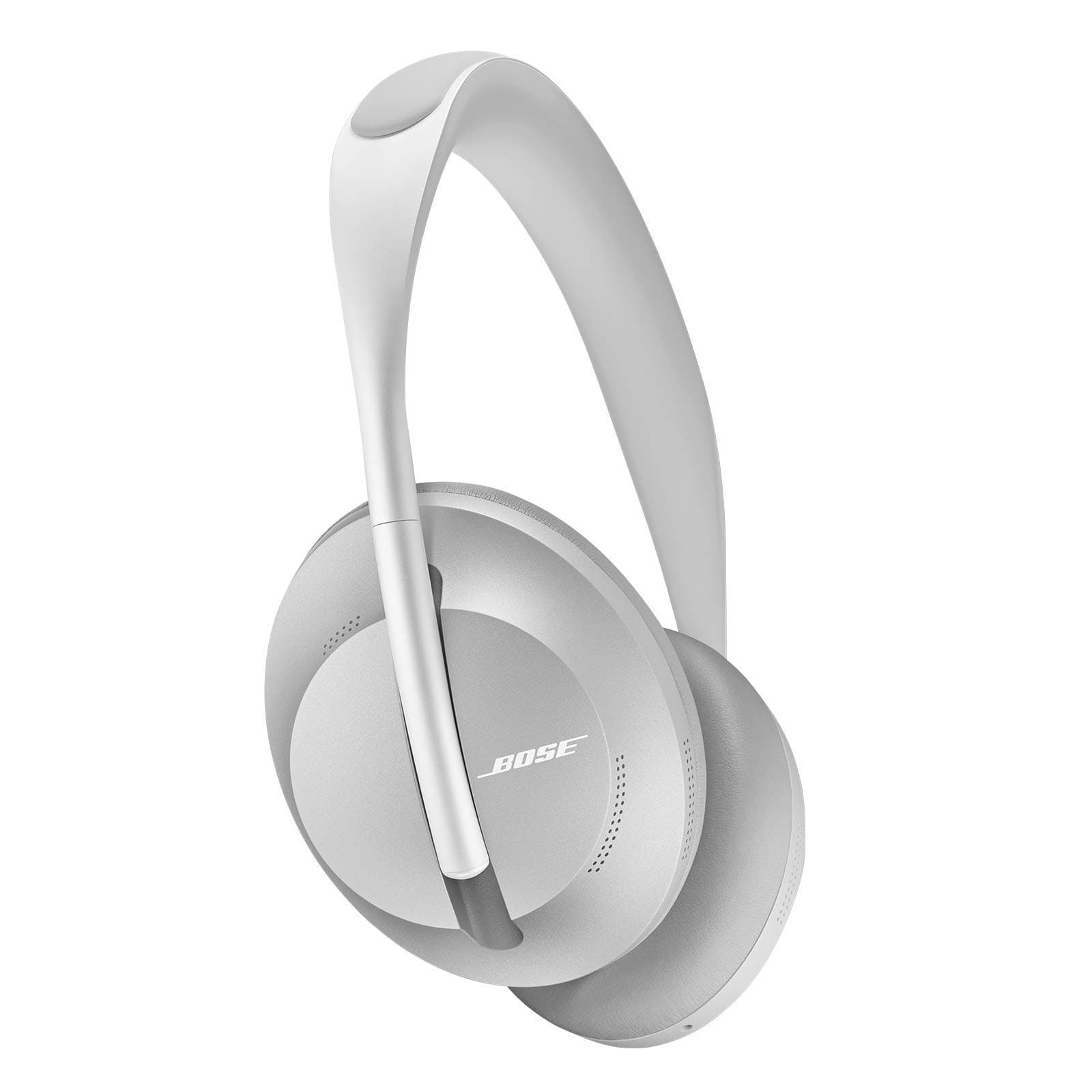 Bose Noise Cancelling Headphones 700 — Over Ear, Wireless Bluetooth Headphones with Built-In Microphone for Clear Calls & Alexa Voice Control, Silver (Renewed)
