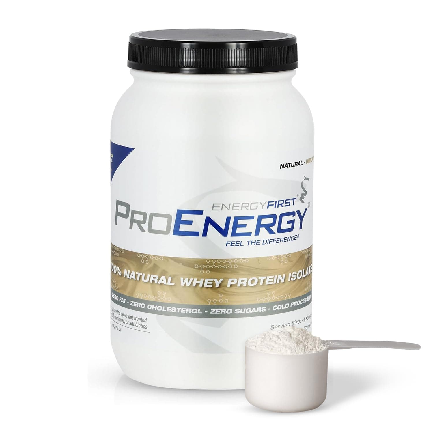 - EnergyFirst Natural Grass Fed Whey Protein Isolate Powder, Unflavored Protein Powder, ProEnergy Protein Shake for Meal Replacement & Post Workout Recovery, Non-GMO, Sugar & Gluten Free 36 Servings