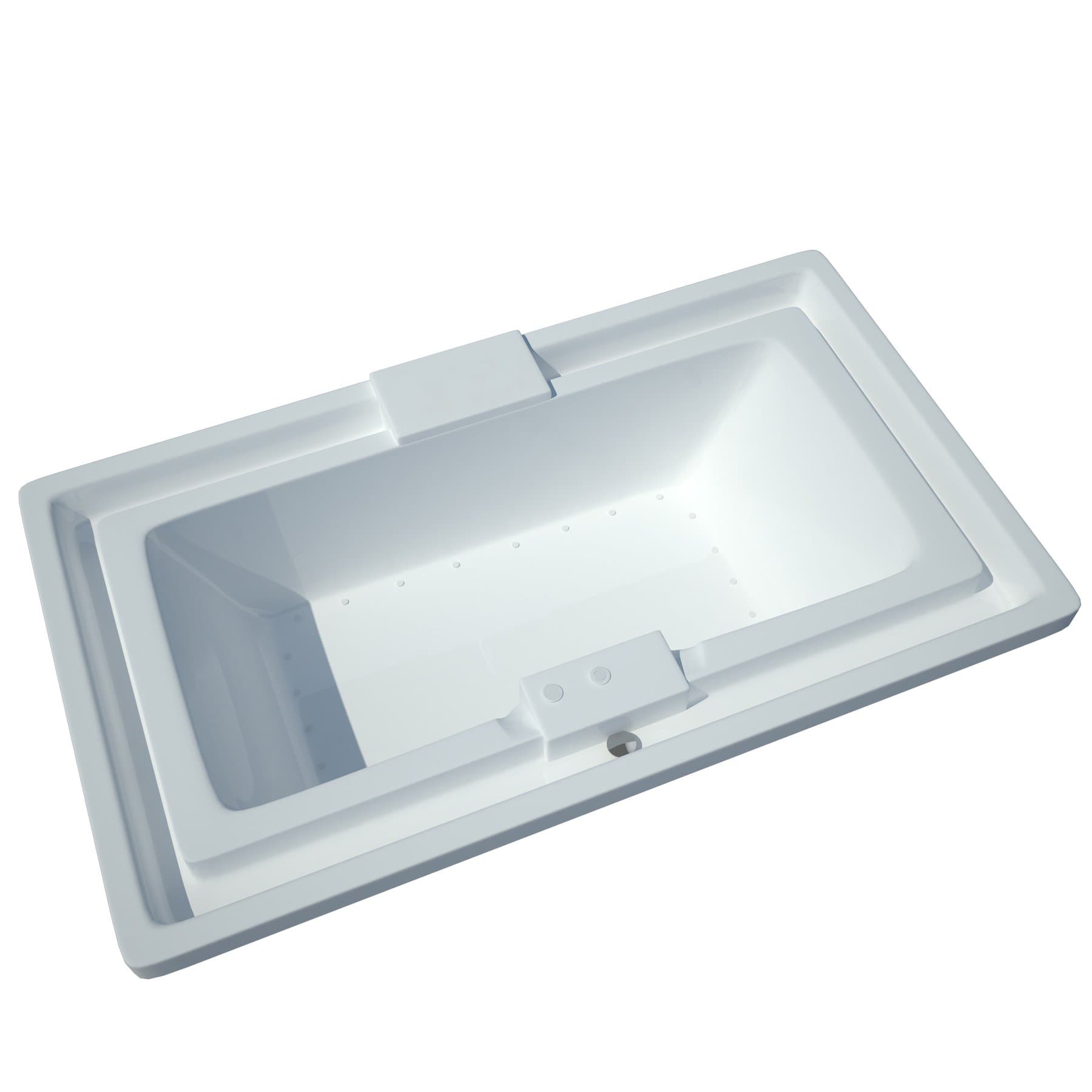 Sea Spa Tubs S4678IAL Tubs Infinity 46 by 78 by 23-Inch Endless Flow Air Jetted Bathtub, White