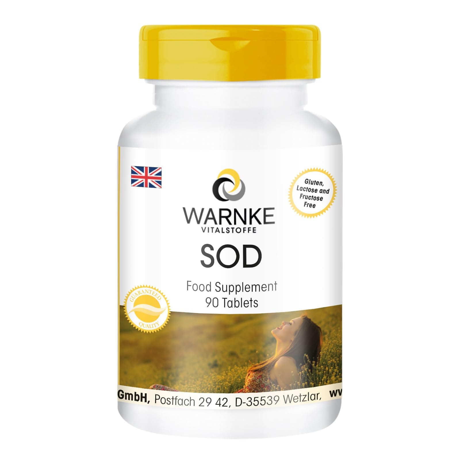 SOD 2000 F.I.P., superoxide dismutase, 90 tablets | Warnke Vitalstoffe - German pharmacy quality