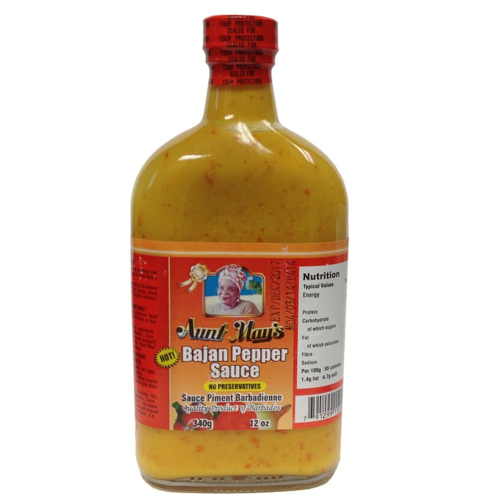 Aunt May's, Bajan Pepper Sauce, 12 oz.