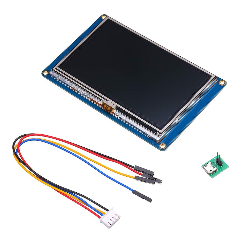 Nextion NX4827T043 Display Screen 4.3 inch HMI Smart Smart USART UART Serial TFT LCD Touch Panel Module for Raspberry Pi and Arduino Kits