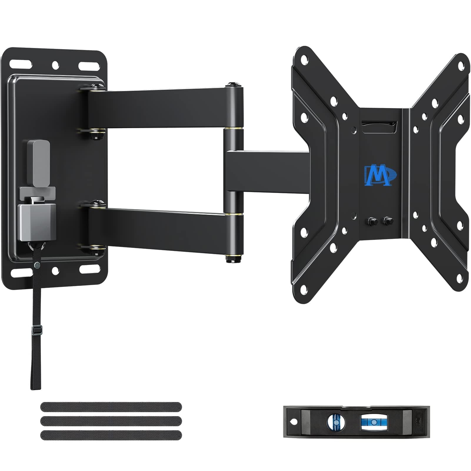Mounting Dream UL Listed Lockable RV TV Mount for Most 17-43 inch TV, RV Mount for Camper Trailer Motor Home Boat Truck, Full Motion Unique One Step Lock RV TV Wall Mount, VESA 200mm, 44 lbs, MD2210