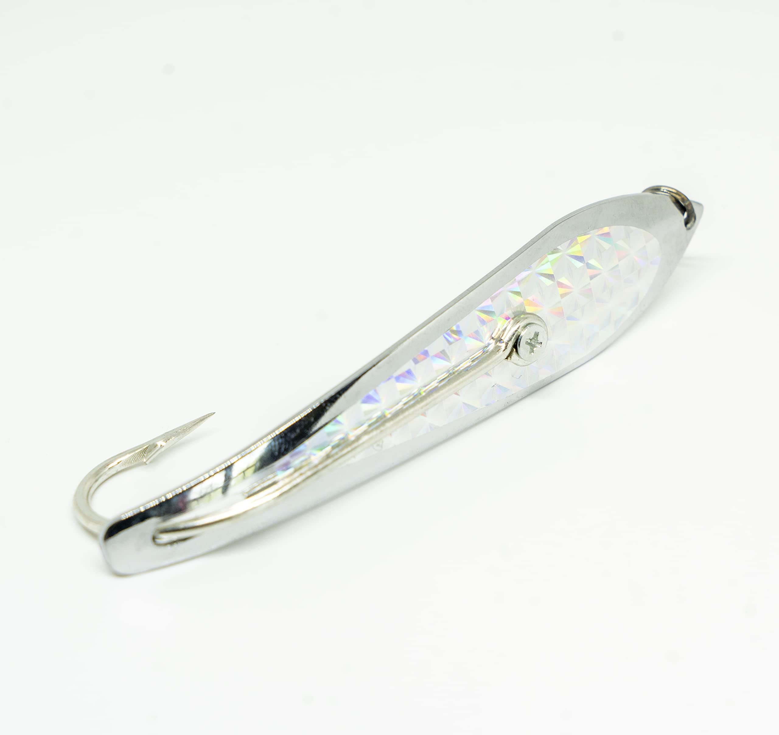 Drone Spoon Fishing Lure Offshore Trolling, 4 1/2-Inch Blade, Size 10/0 and Improved Design