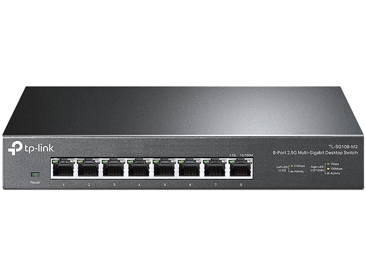 - TP-Link TL-SG108-M2 | 8 Port Multi-Gigabit Unmanaged Network Switch, Ethernet Splitter | 2.5G Bandwidth | Plug & Play | Desktop/Wall-Mount | Fanless Metal Design