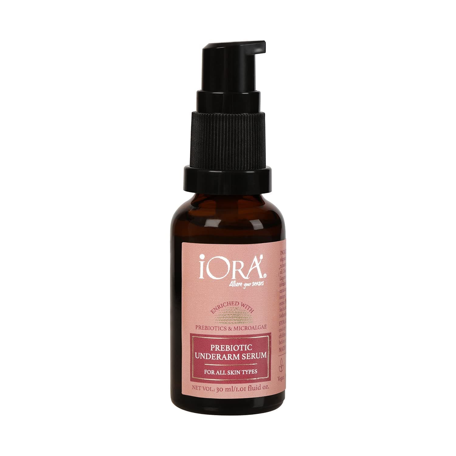 iORA Prebiotic Underarm Serum, for Dark Underarms - 30ml, powered by Neem, Green Tea & Essential Oils | for Brightening, Reducing Pigmentation & Underarm Odour | For Men & Women