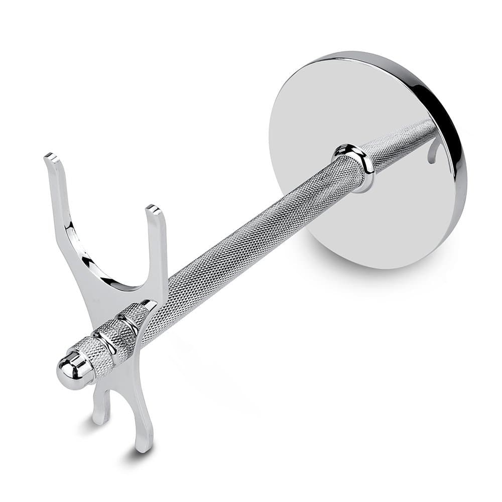 Safety Razor and Shaving Brush Stand, Extra Wide Openings, Wider Base, Manly Look